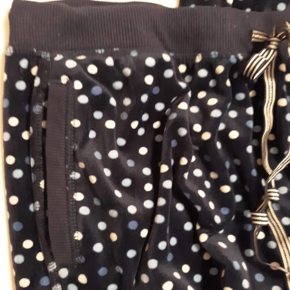 Nautica Fleece Pajama Set XL Navy Bubble Design Top & Pants - Picture 7 of 8